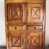 Abbatiale solid oak TV cabinet sideboard
