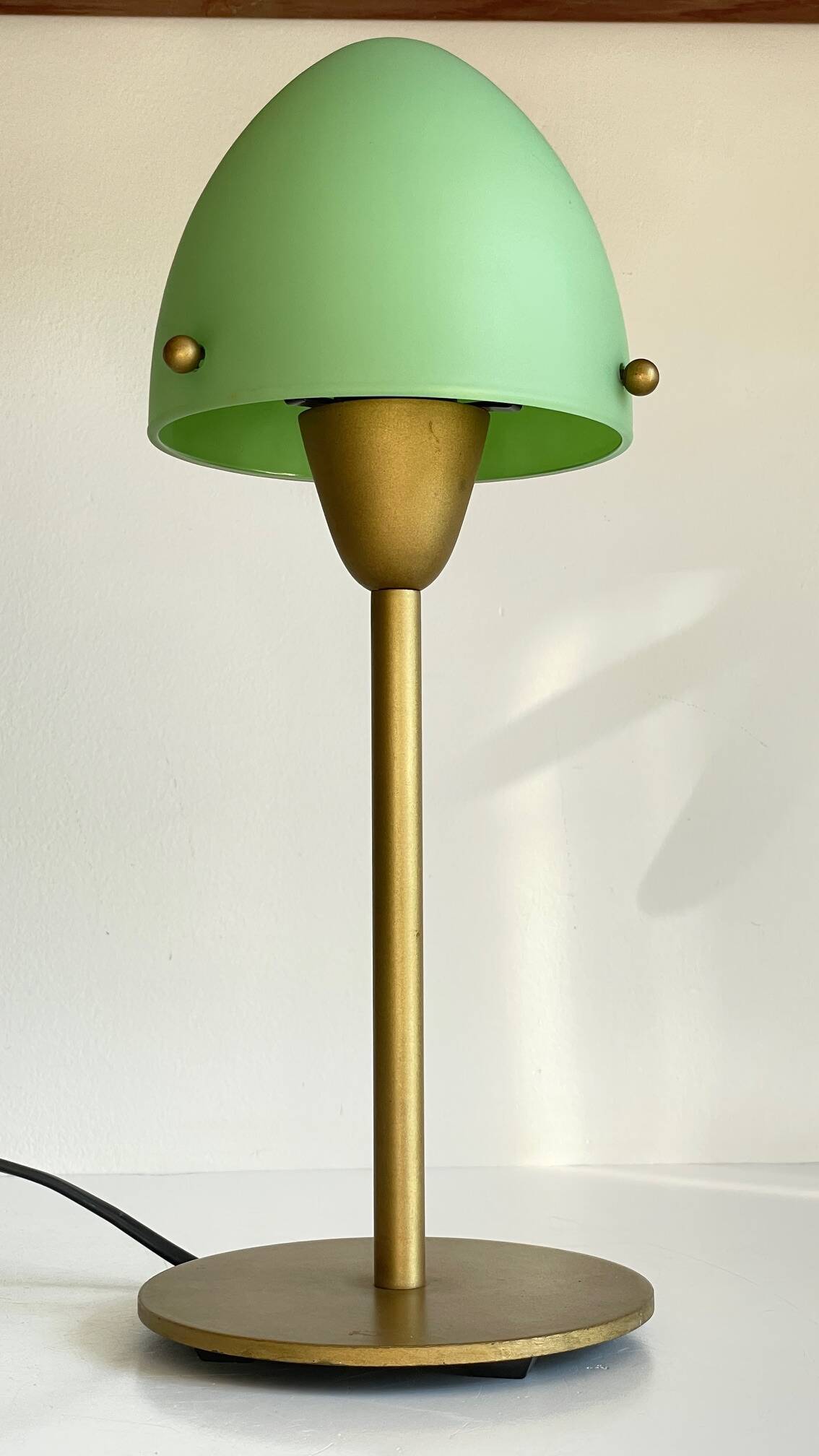 Mushroom lamp sce opaline glass vintage