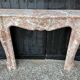 Louis XV style fireplace in grey Ardennes marble, circa 1880.