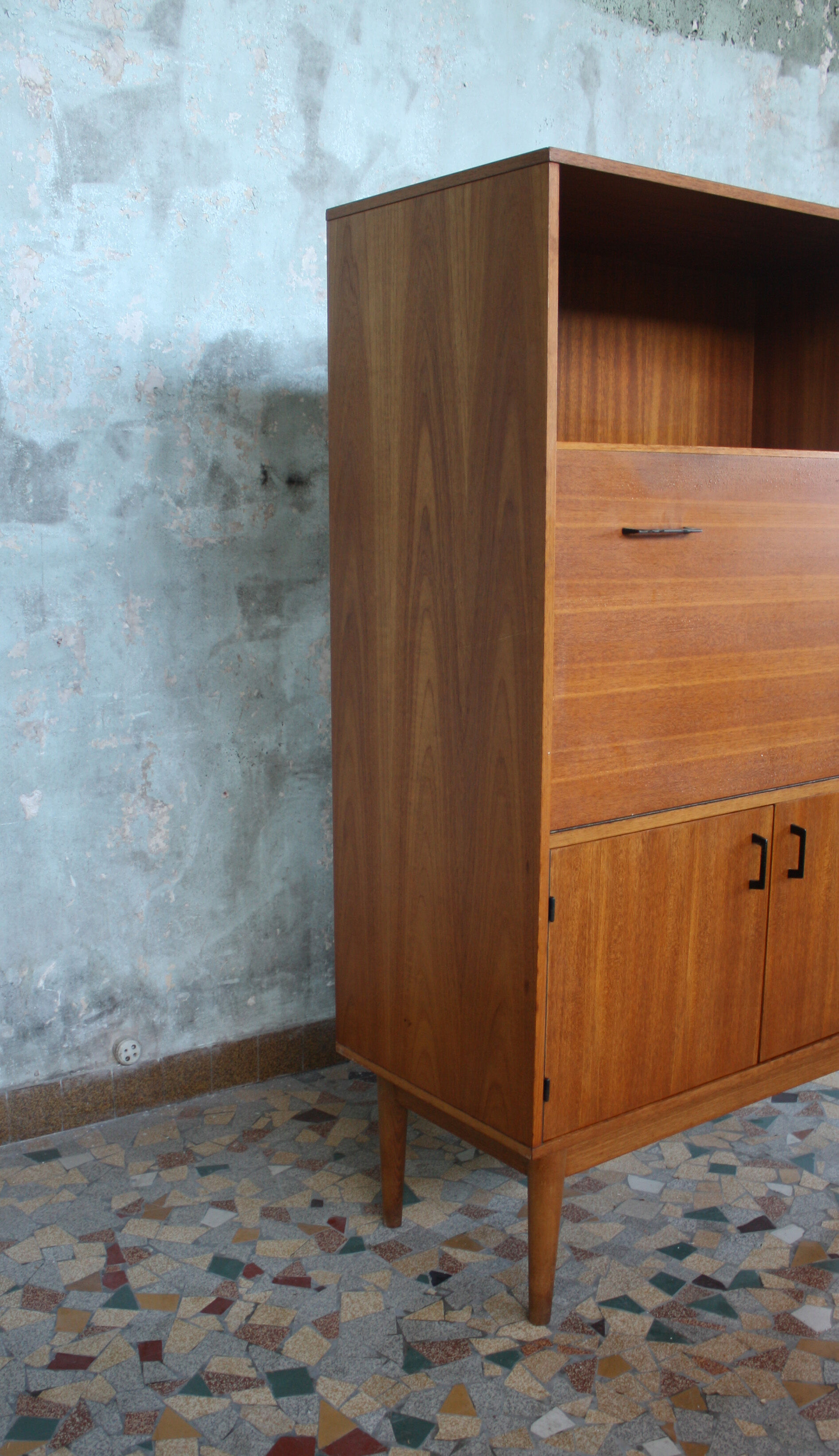 Secretary teck vintage oak