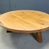 Brutalist tripod coffee table, 1960s