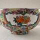 China Canton large porcelain bowl with polychrome decoration nineteenth