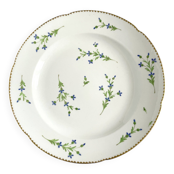 Assiette en Porcelaine du Comte d'Artois | Barbeaux | Fin du XVIIIe Siècle