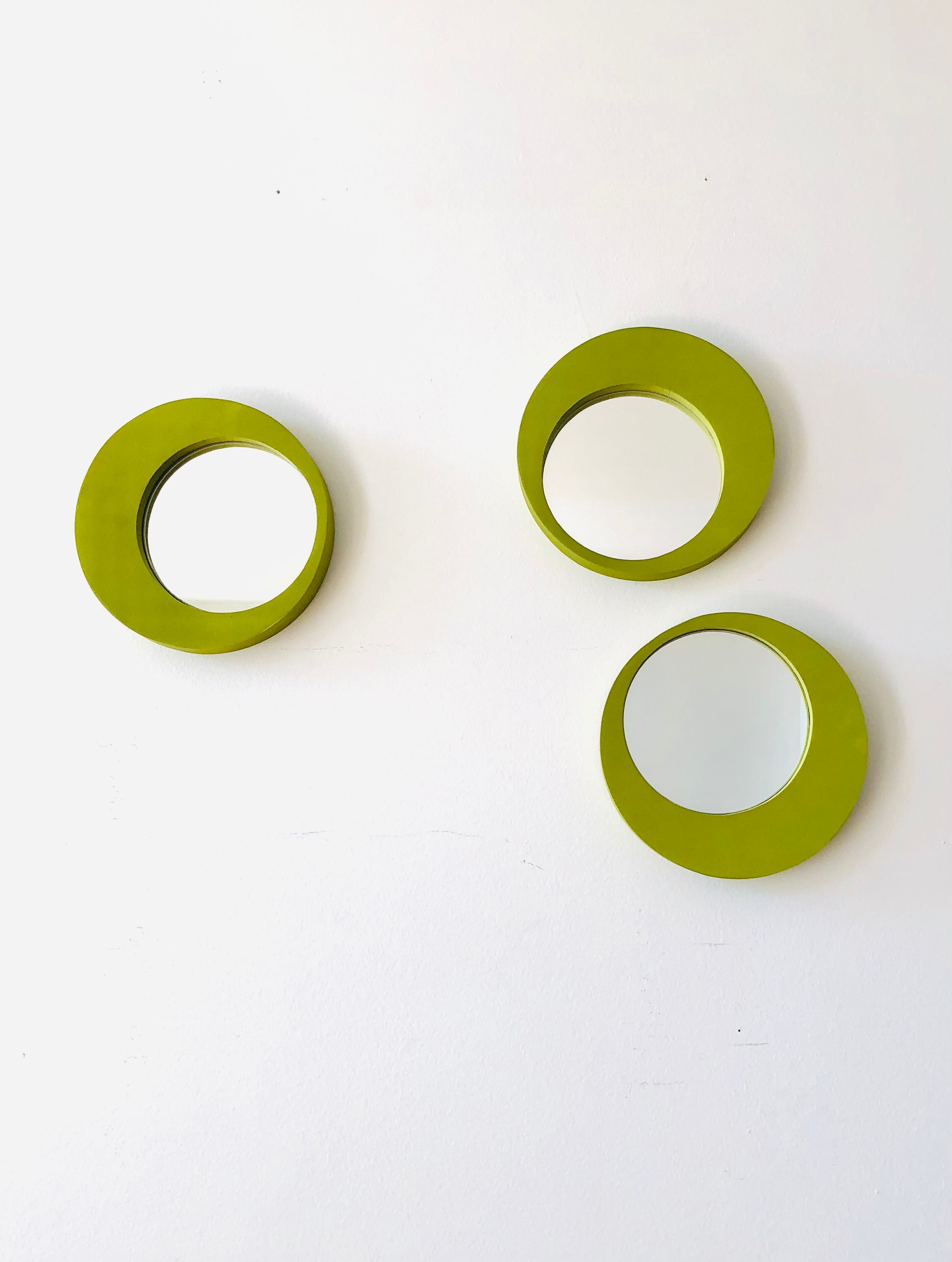 Trio of vintage Ikea wall mirrors