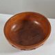 Antique hand carved signed folk art bowl 1930