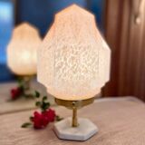 Art deco skyscraper table lamp