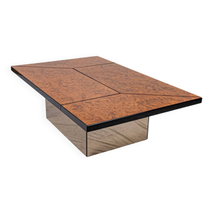 table basse bar en loupe - 1980s