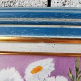 Framed floral oil on canvas – Vintage still life