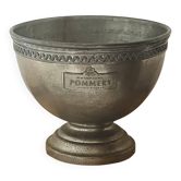 Pommery Champagne cooler, pewter footed bath vintage french vasque