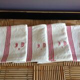4 linen tea towels