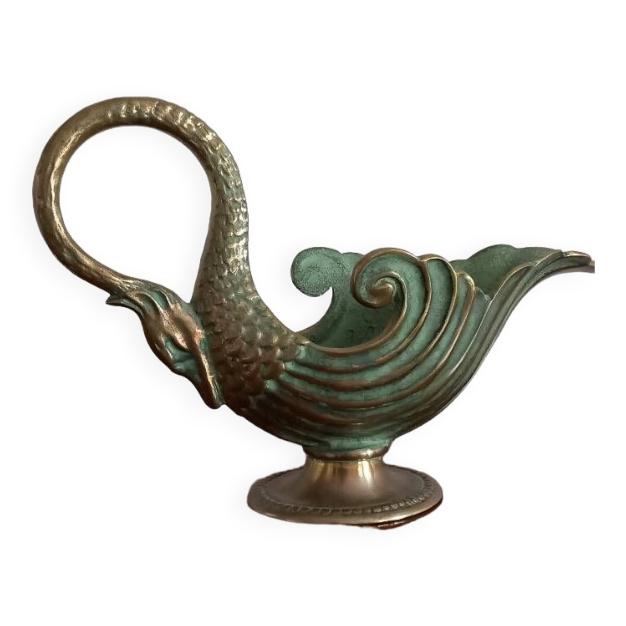 Bronze swan neck cup Max Le Verrier