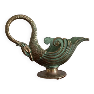 Bronze swan neck cup Max Le Verrier