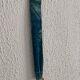 Vintage 1960 witch's eye mirror turquoise velvet sun - 24 x 54 cm