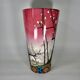 Large Vase Fabienne Jouvin Porcelaine decor Main (2000)