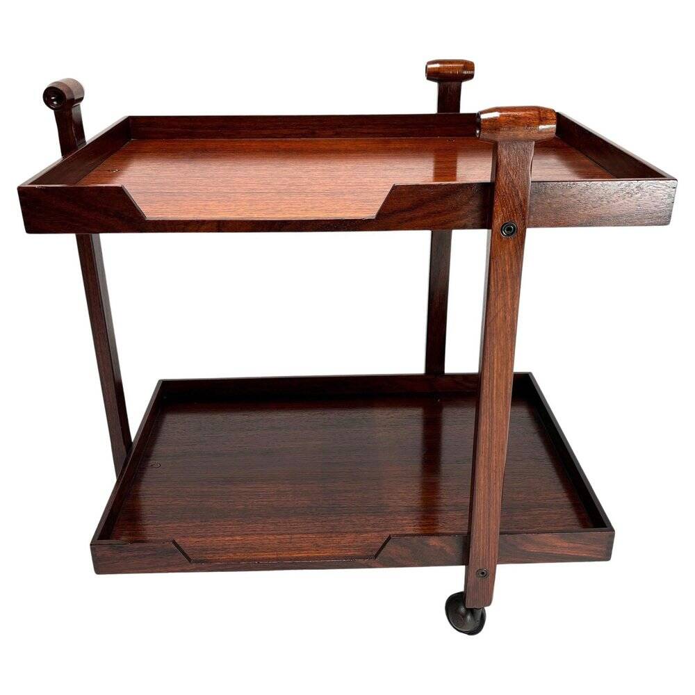 CR20 Wooden Bar Trolley by Franco Albini for Poggi, 1958