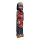 Statuette religieuse en bois peint