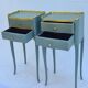2 tables de chevet style Louis XV