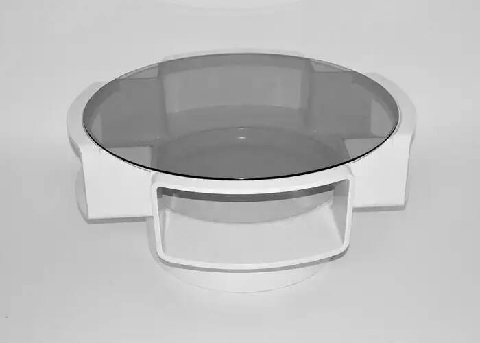 Vintage UFO Coffee Table • Jean Maneval • Space Age • 1970