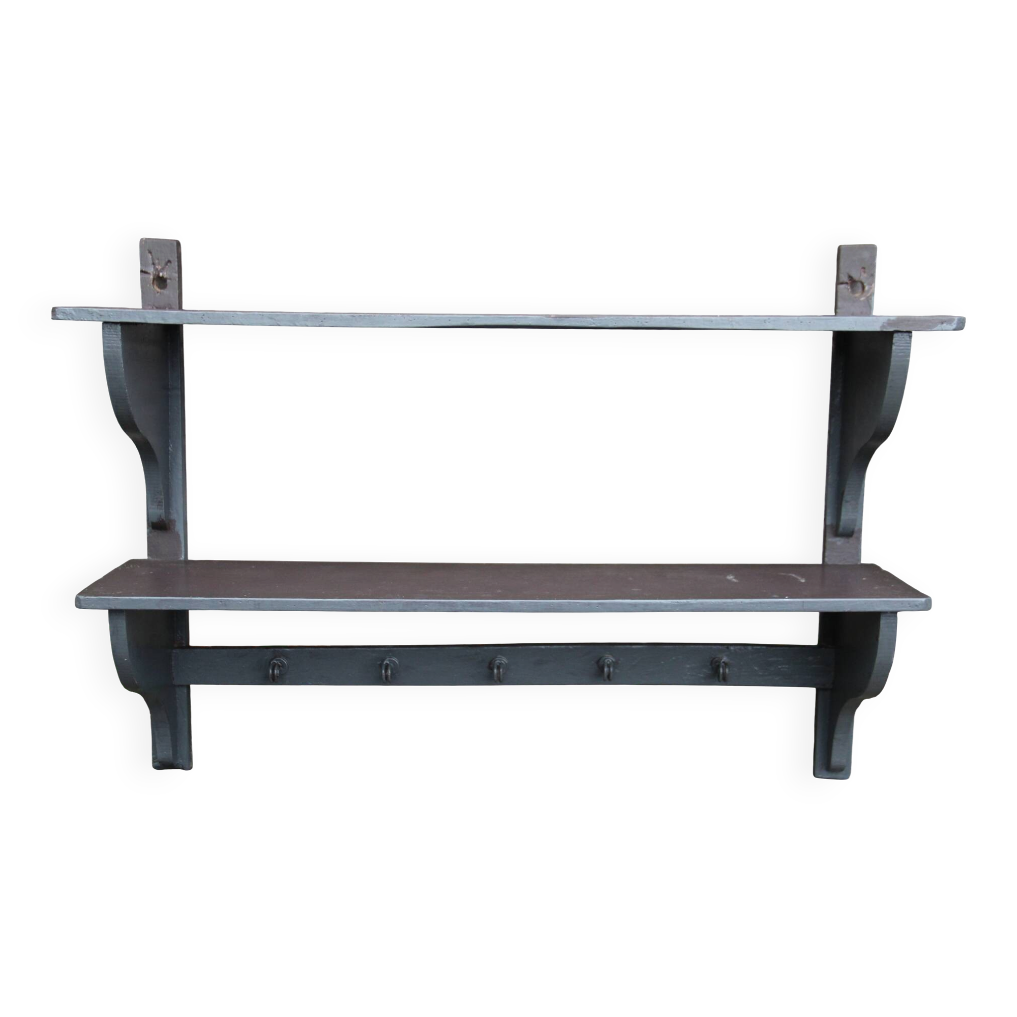 Old workshop wall shelf