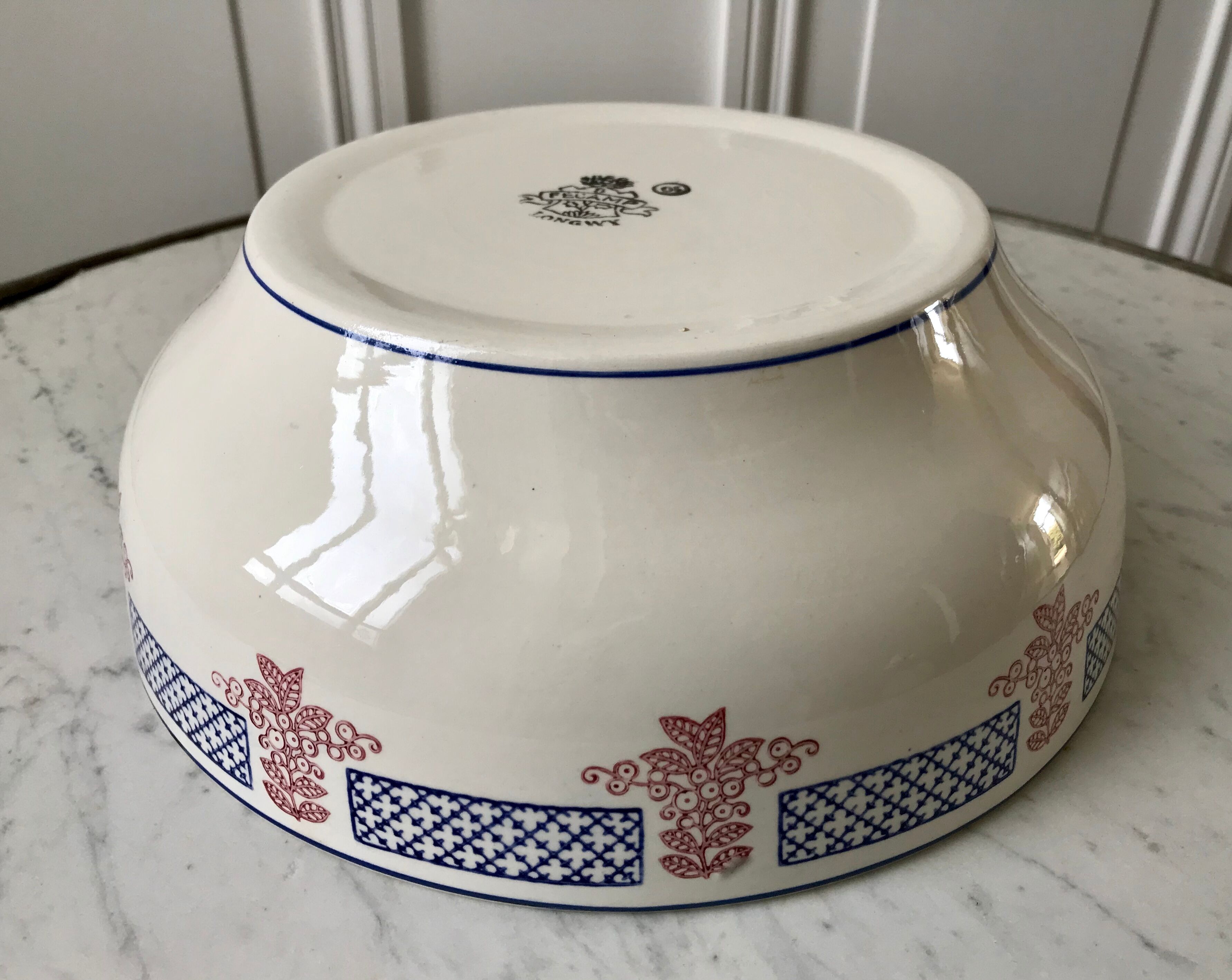 Saladier Longwy modèle "Fécamp" années 30-40