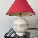 Art deco cracked ceramic lamp