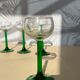 Ensemble de 4 verres à liqueur tiges vertes Luminarc