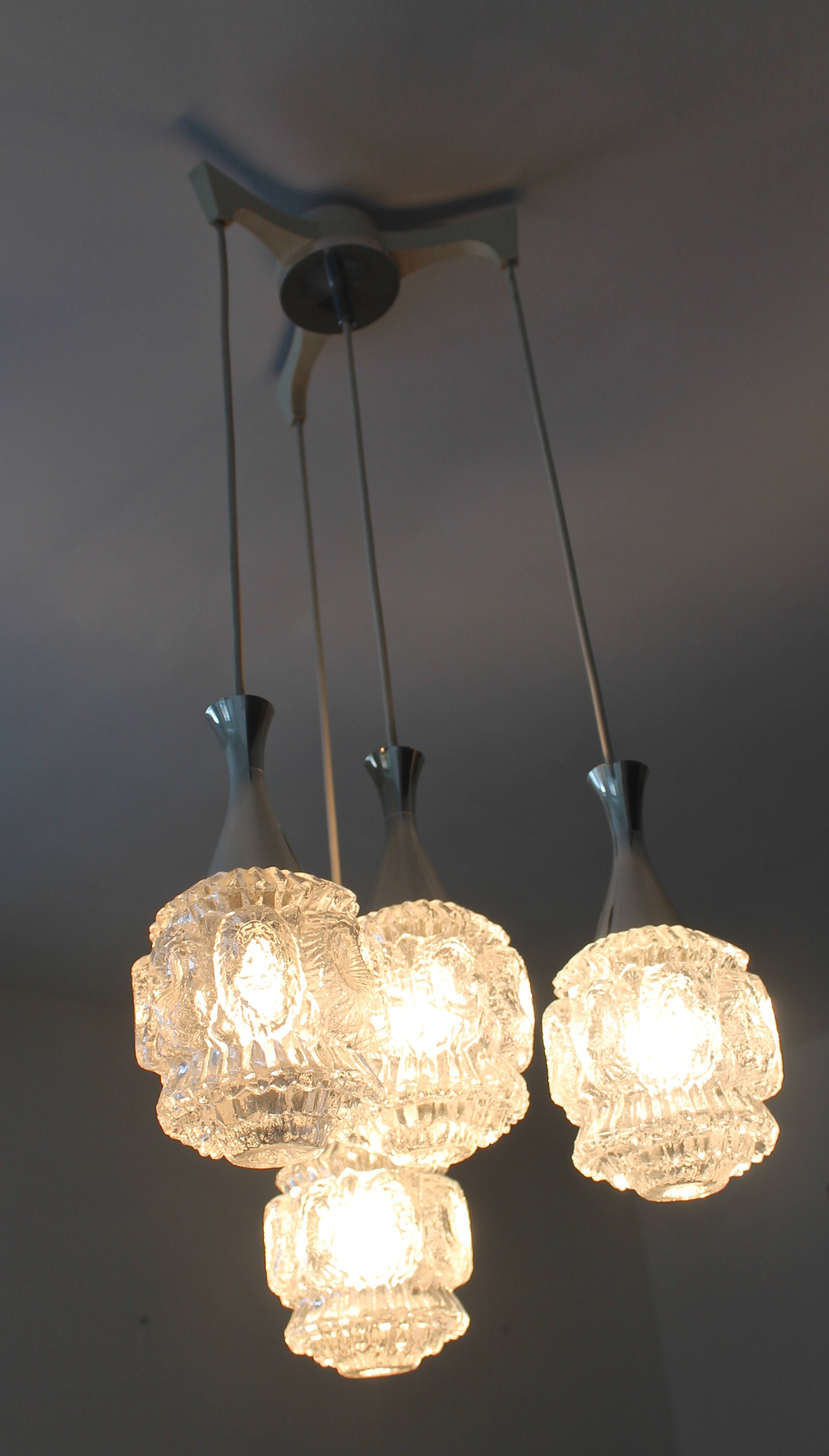 Vintage waterfall chandelier from the 60s and 70s