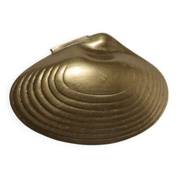 Brass Clamshell Trinket Box