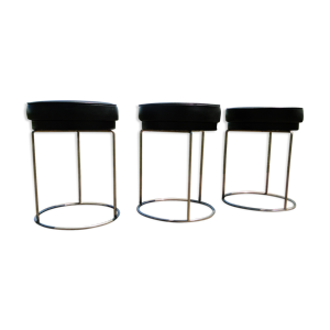 set de 3 Tabourets vintage