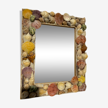 Miroir coquillages 41x33cm