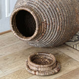 "bourgne" in braided straw