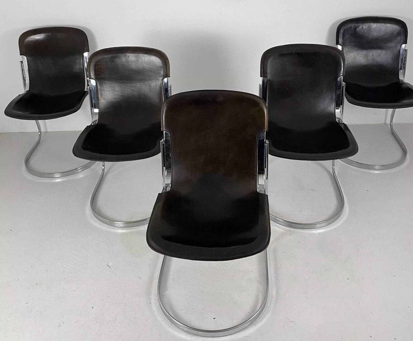Set of 5 Cidue chairs, Italy 1970