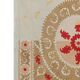 Hand knotted rug, vintage Turkish rug 153x166 cm