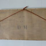 Art Deco mirror in silver wood 30/40 years