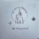 Six old St Amand st Amand style dessert plates