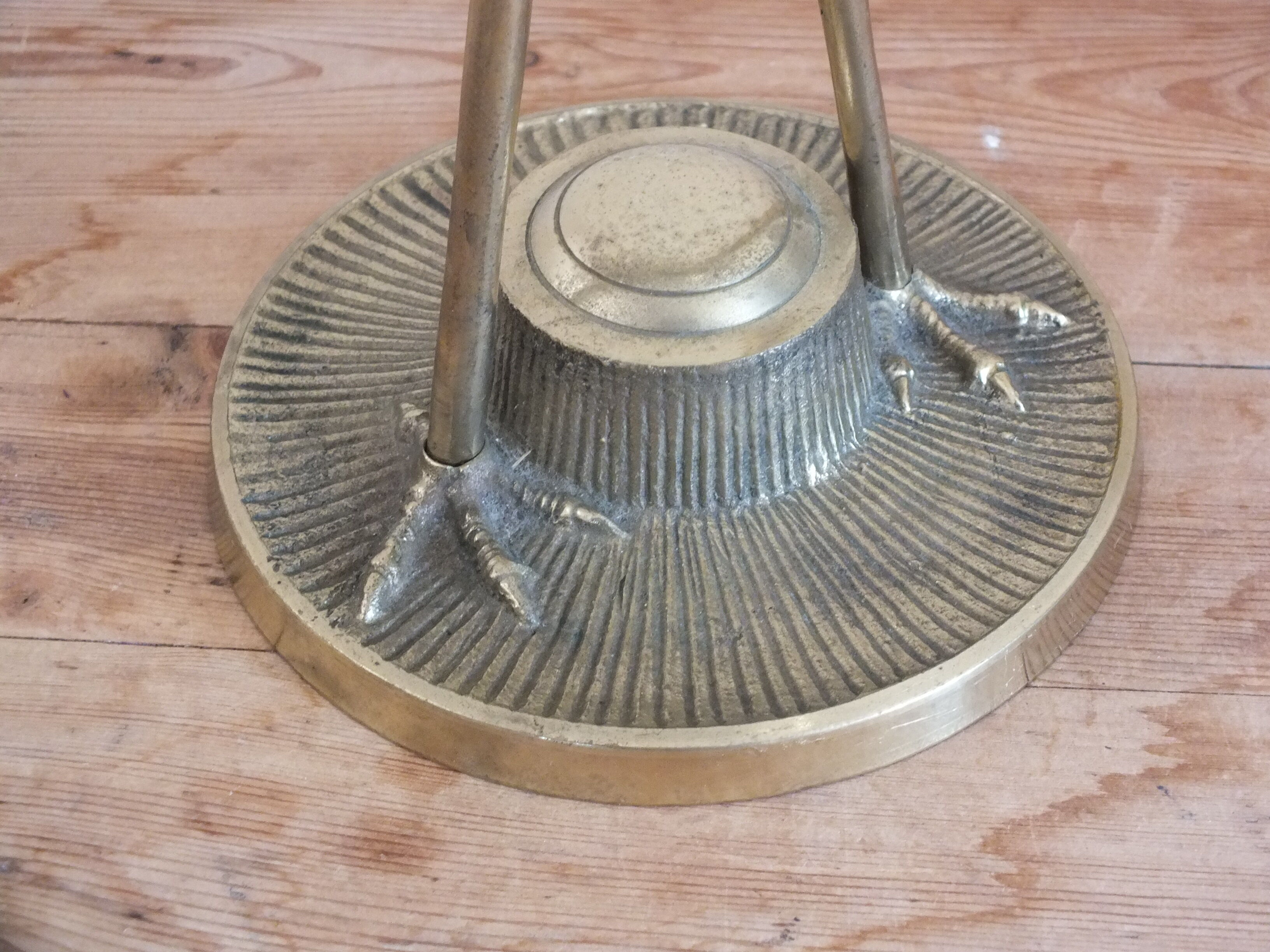 Decorative ibis in brass 47 cms