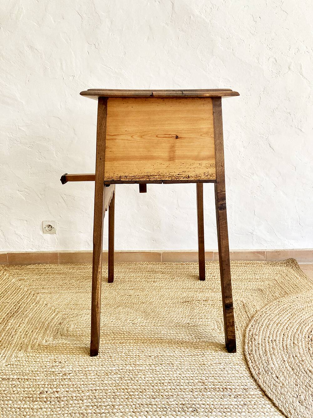 Old wooden hinged cabinet