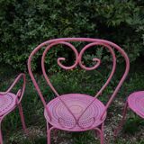Set 2 fauteuils+2 chaises Fermob fer forgé ancien(ne)s