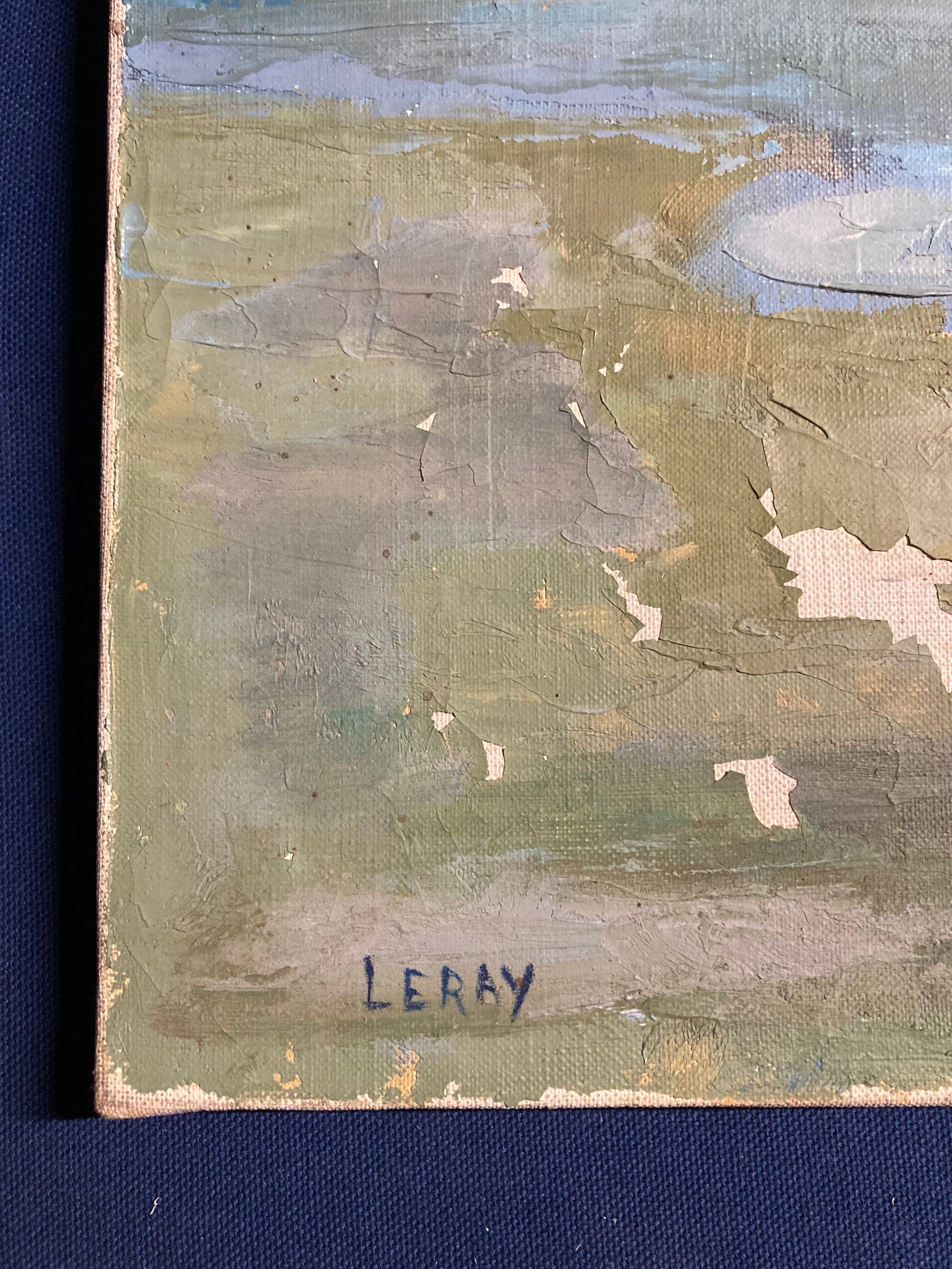 Oil on canvas vintage