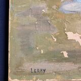 Oil on canvas vintage