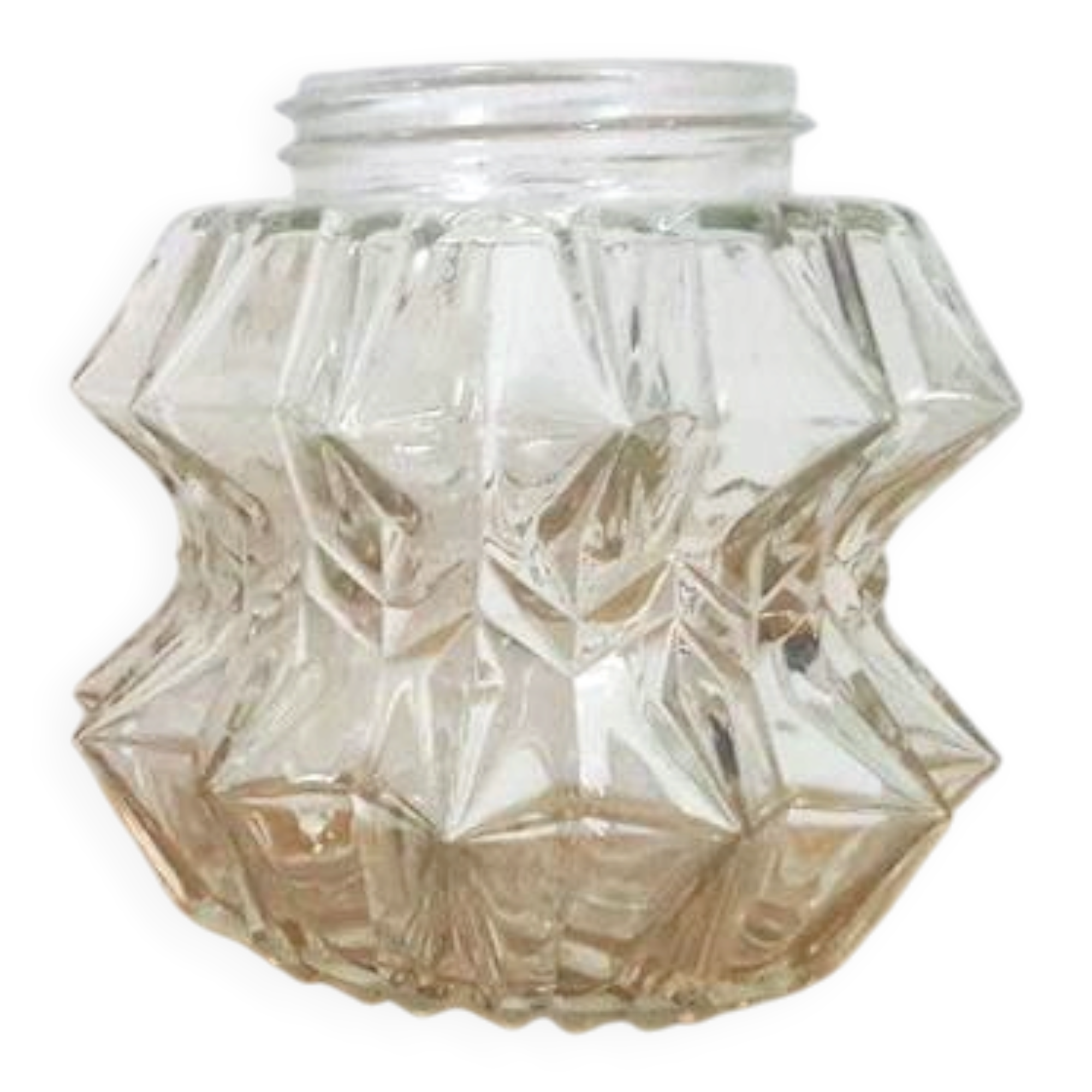 1 vintage lampshade from the 60s-70s, Diamant model in brutalist space age style.
