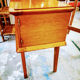 Vintage bedside with spindle feet