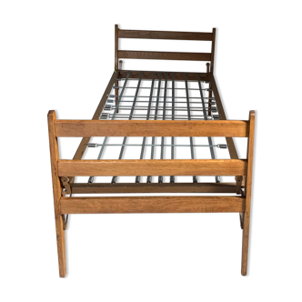 Daybed Vintage Solid Oak Bed - 2 remaining