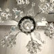 Ancien lustre de Venise, Murano en verre transparent