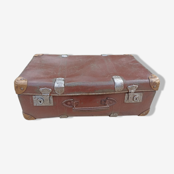 Antique cardboard suitcase