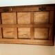 Mirror coat rack, old wood