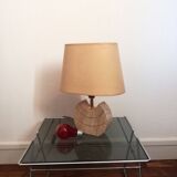 Small travertine lamp 1970