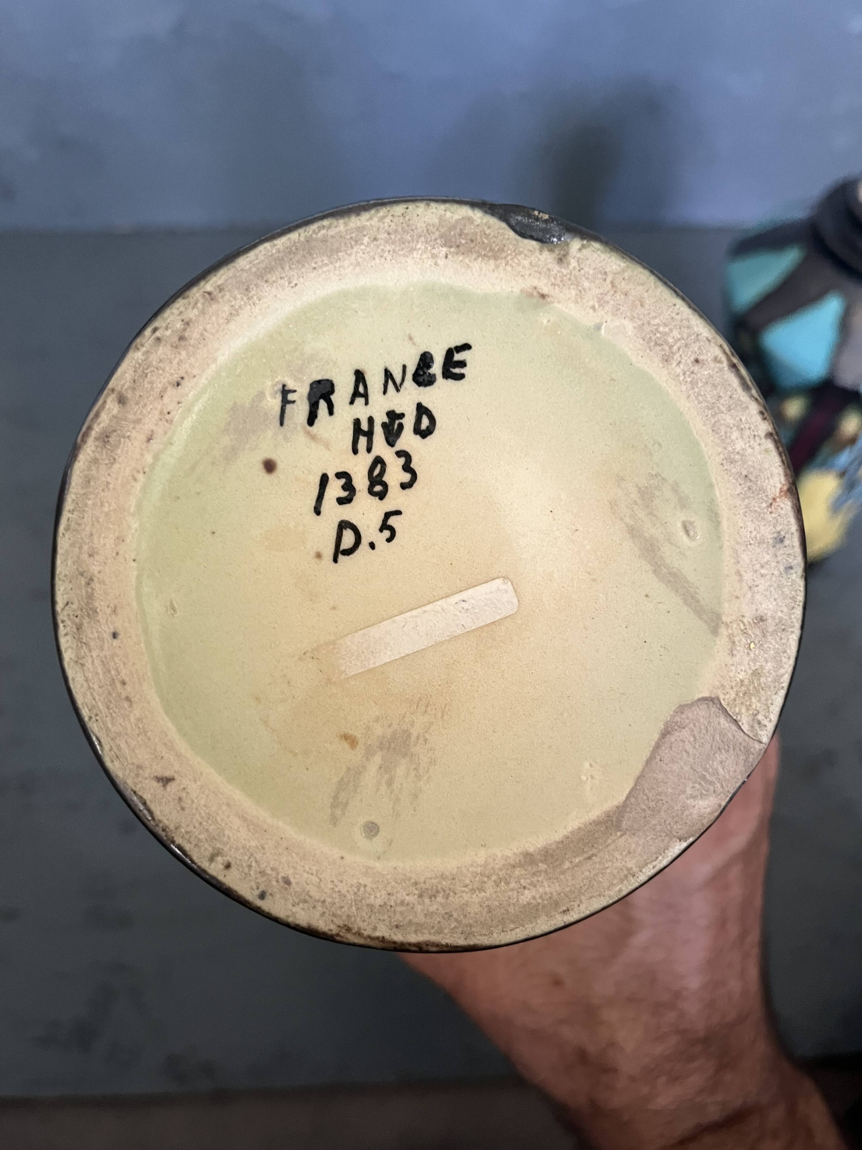 Pair of Art Deco Vases 1930 signed Henri Delcourt