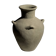 Light beige-grey Indonesian terracotta vase with 4 small handles and a high neck.