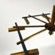 Mid-Century Ceiling Light in Brass & Metal from Stilnovo, Italy, 1950s